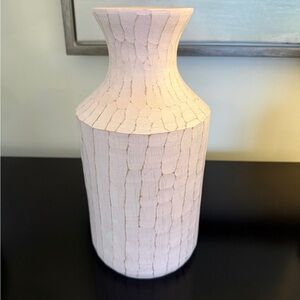 Wood Crackle Textured Vase